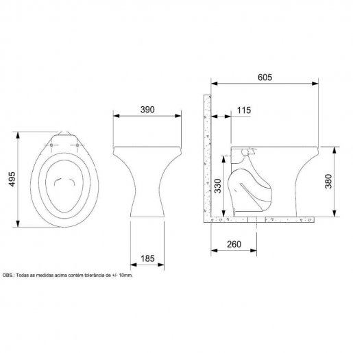 Bacia Convencional Parati Branco