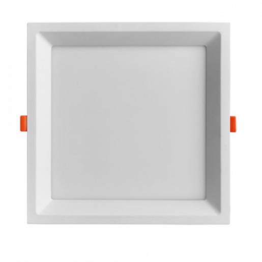 Painel De Led Quadrado Embutir Recuado 22w 3000K Blumenau