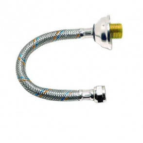 Flexível Trançado Inox 1/2X60cm Cromado Esteves