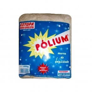 Estopa Super Extra Branca 400gr Polium