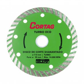 Disco de Corte Diamantado Turbo Eco Cortag