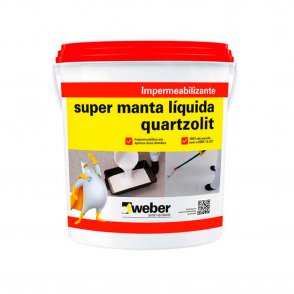 Impermeabilizante Super Manta Liquida Balde 4kg  Quartzolit